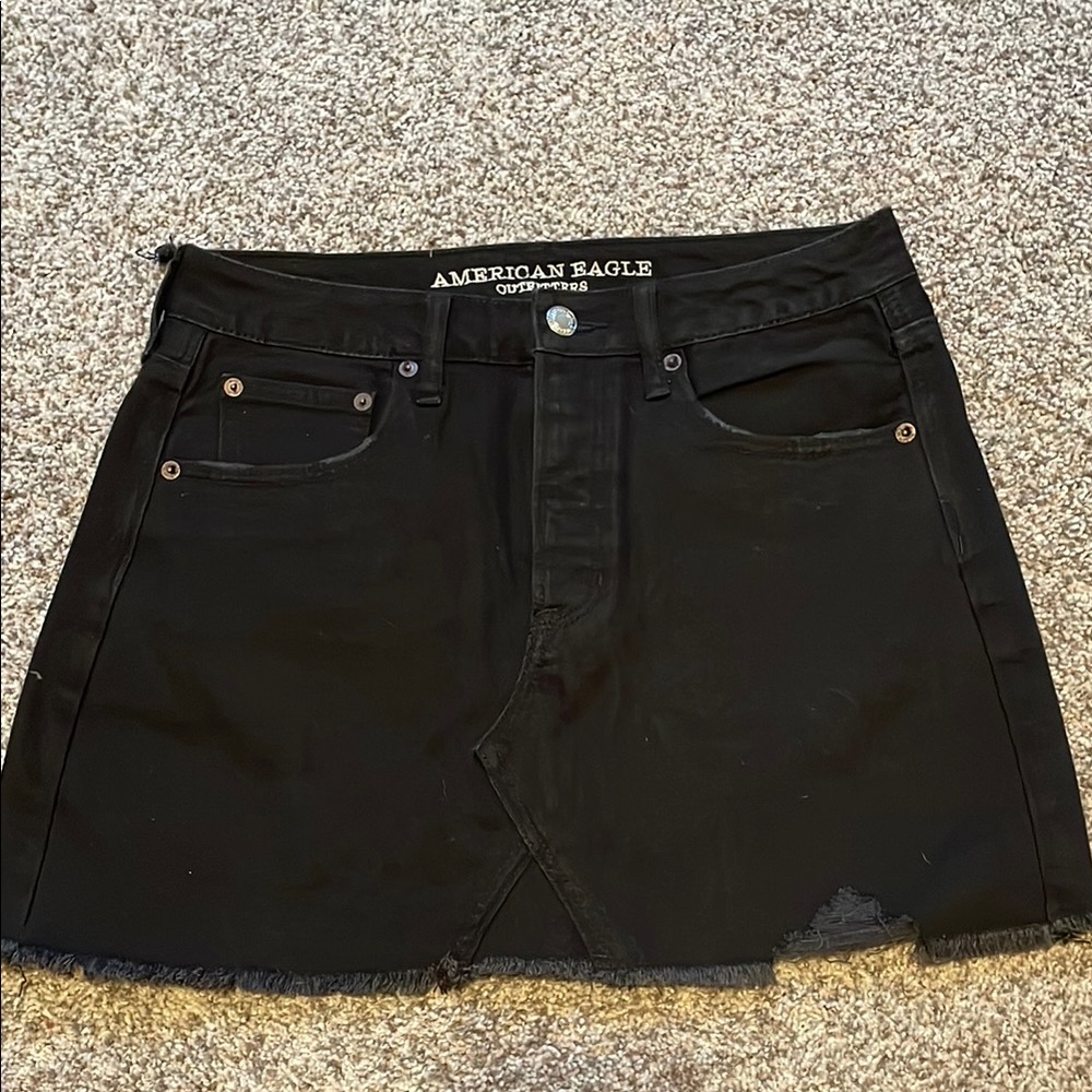 American Eagle Outfitters Black Mini Skirt Casual